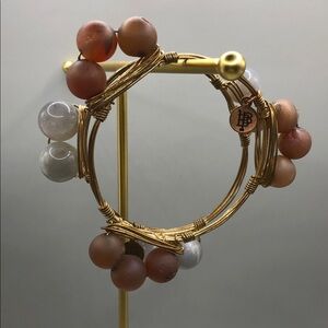 Bourbon and Bowties Bundle 2 Stone Bangle Bracelets Druzy + Boho Statement.